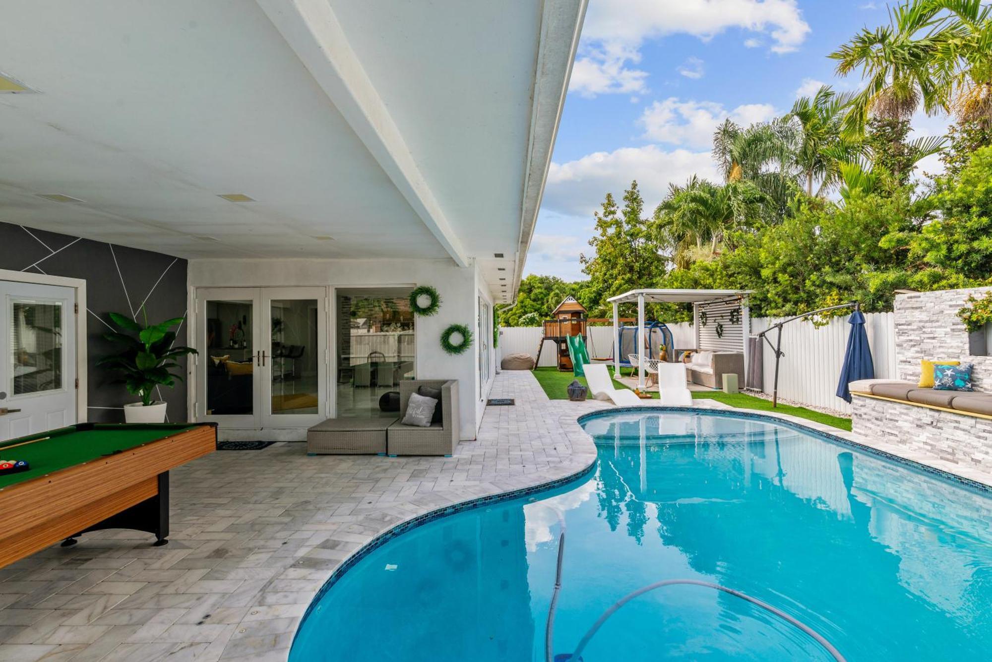 فيلا Miami Luxury House W Heated Pool & Jacuzzi المظهر الخارجي الصورة